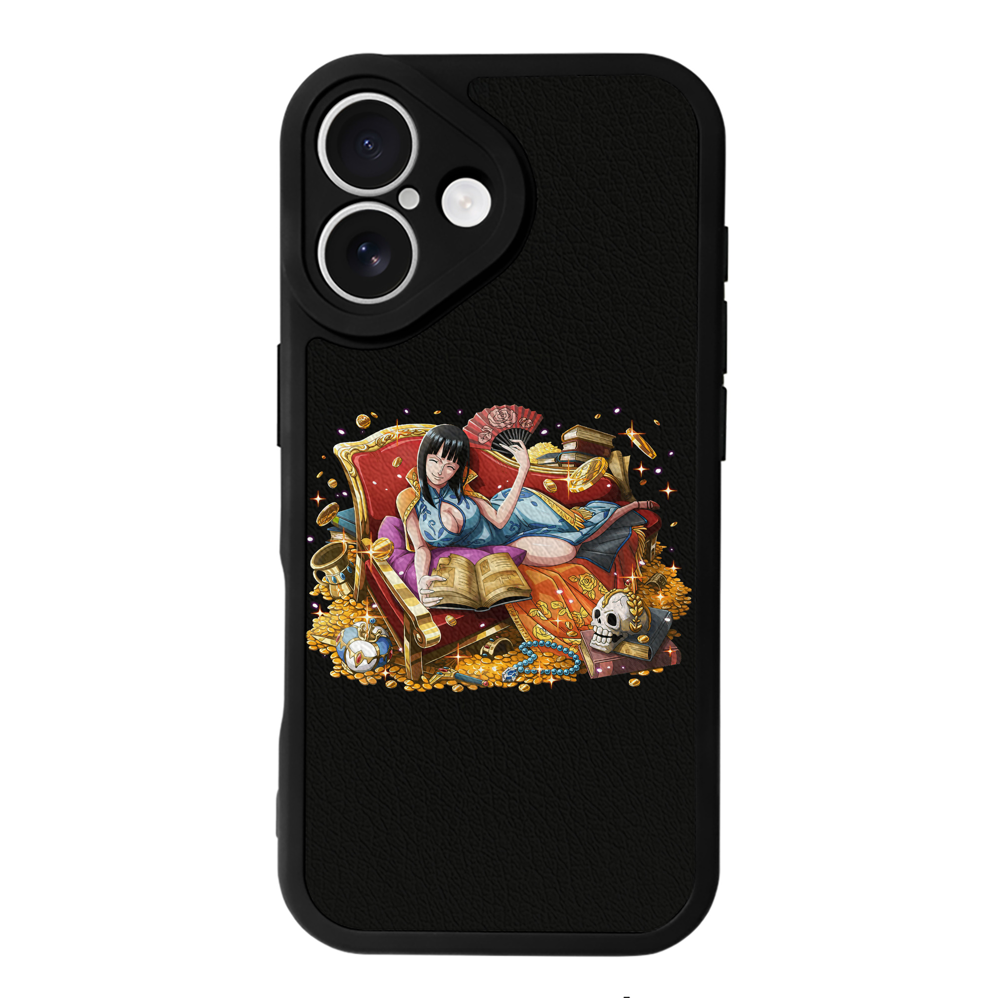 （画像用） ワンピース ニコ・ロビン ONE PIECE Nico Robin 【iPhone 16シリーズ対応】シリコンスマホケース（レザー調） 材質：シリコン